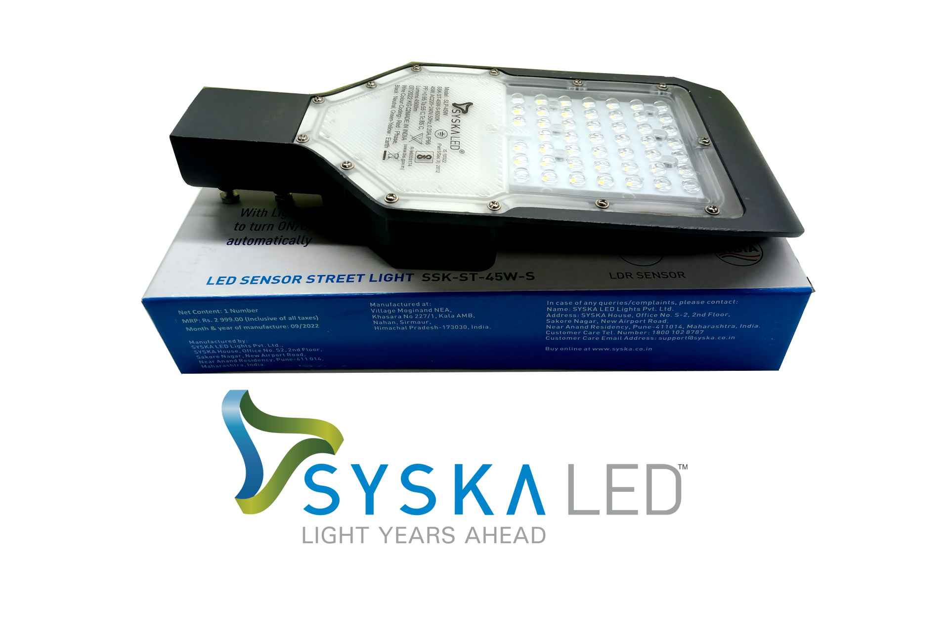 Syska 45W Day Night Sensor Street Light (SSK-ST-45W-S) - Indobazzar
